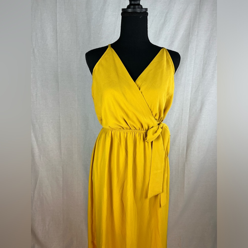 dream of me yellow sleeveless maxi dress, lightweight, women's size large - Picture 3 of 7